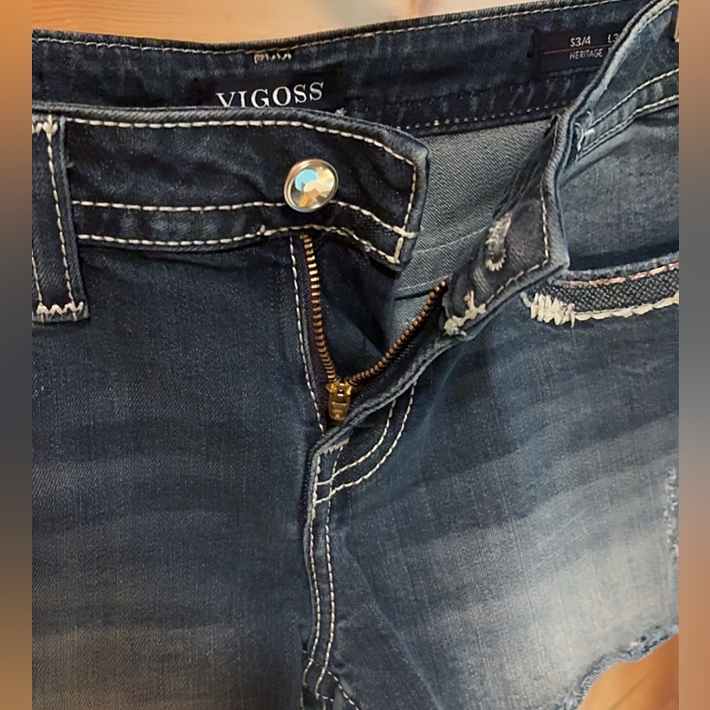 Vigoss Women’s Cutoff Jean Shorts – Size 3/4